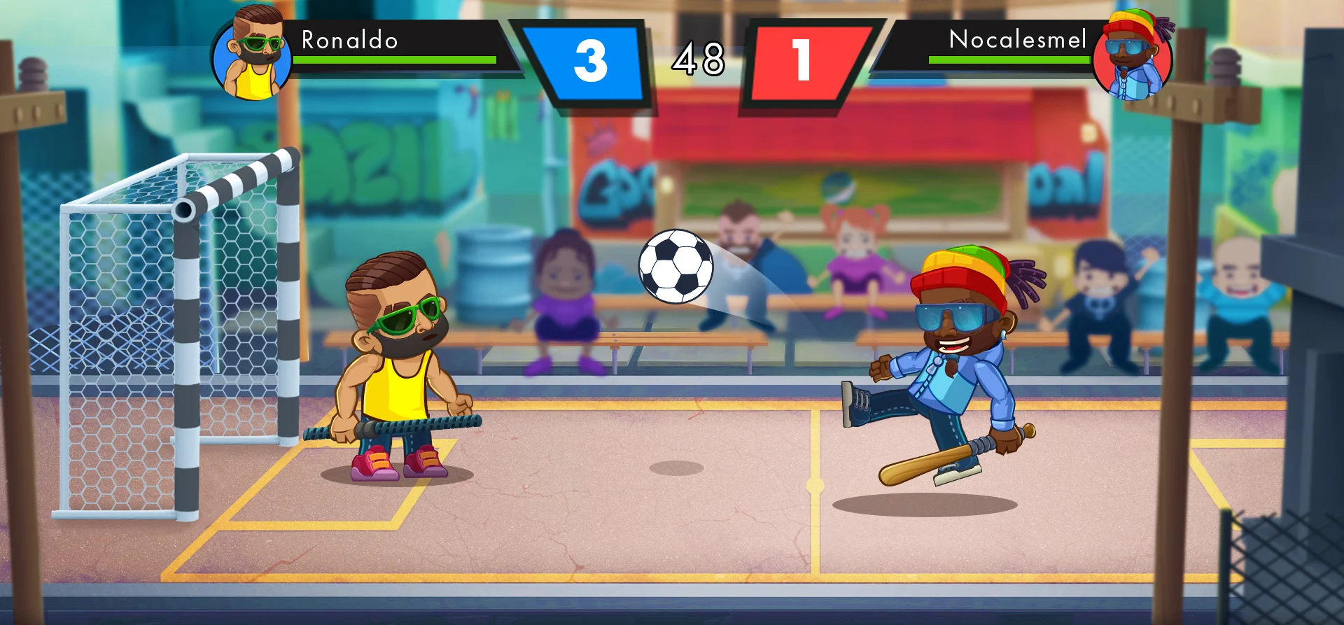 Street Football ranked match scene